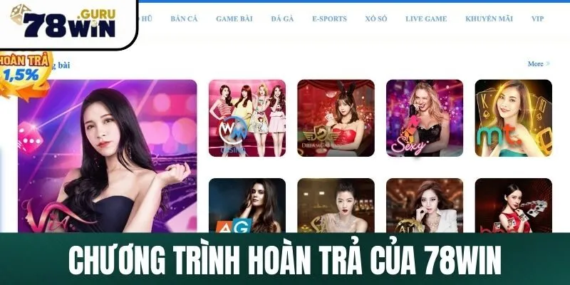 Chương trình 78Win hoàn trả vô hạn được nhiều người chơi yêu thích