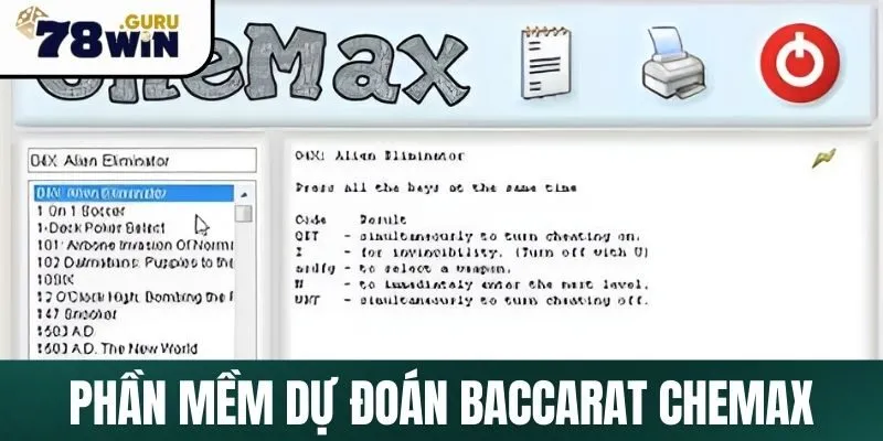 Chemax - phần mềm dự đoán Baccarat đỉnh cao