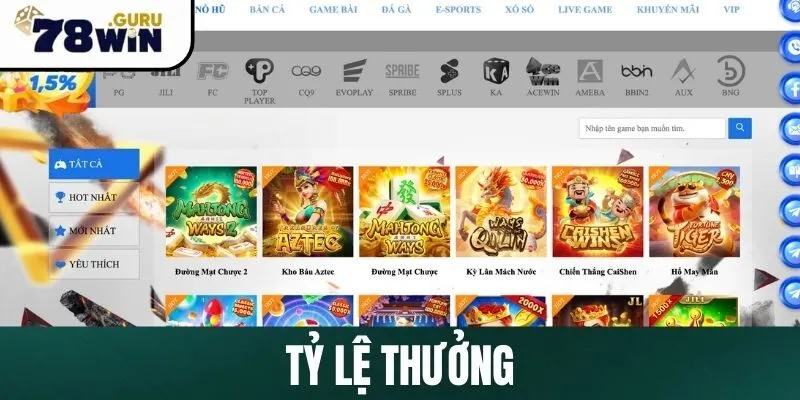 Tỷ lệ nhận thưởng cao từ 10-50%